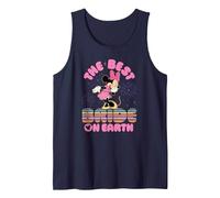 Disney "Best Bride on Earth" Mickey & Minnie Honeymoon Trip Tank Top, Men, Navy Blue, X-Large