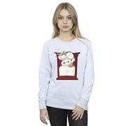 Disney Women's Big Hero 6 Baymax Frame Support Sweatshirt in Grey | Size: 2XL Disney Grey 2XL