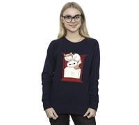Disney Women's Big Hero 6 Baymax Frame Support Sweatshirt in Navy | Size: XL Disney Navy XL