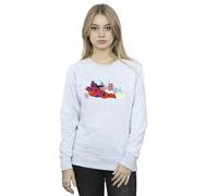 Disney Women's Big Hero 6 Baymax Hiro Bridge Sweatshirt in Grey | Size: XL Disney Grey XL