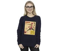 Disney Big Hero 6 Baymax Honey Lemon Newspaper Sweatshirt In Navy Navy