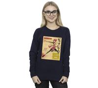 Disney Big Hero 6 Baymax Honey Lemon Newspaper Sweatshirt In Navy Navy L