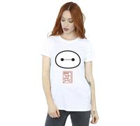 Disney Big Hero 6 Baymax Icon Cotton Boyfriend T-Shirt In White White S