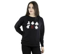 Disney Big Hero 6 Baymax Many Poses Sweatshirt In Black Black S