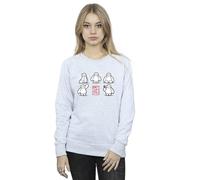 Disney Big Hero 6 Baymax Many Poses Sweatshirt In Grey Grey S