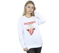 Disney Big Hero 6 Baymax San Fransokyo Heart Sweatshirt In White White L