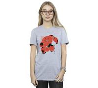 Disney Women's Big Hero 6 Baymax Suite Pose Cotton Boyfriend T-Shirt in Grey | Size: Small Disney Grey S