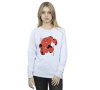 Disney Big Hero 6 Baymax Suite Pose Sweatshirt In Grey Grey
