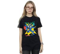 Disney Women's Big Hero 6 Fred Ultimate Kaiju Cotton Boyfriend T-Shirt in Black | Size: Medium Disney Black M