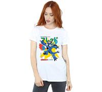Disney Big Hero 6 Fred Ultimate Kaiju Cotton Boyfriend T-Shirt In White White