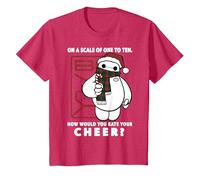 Disney Big Hero Baymax How Would You Rate Your Cheer T-Shirt, Youth, Red Heather, 2T