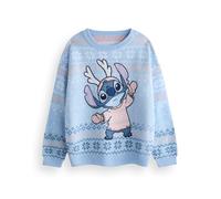 (7-8 Years) Disney Christmas Jumper (Girls Blue)