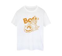 Disney Women's Boo Halloween Cotton Boyfriend T-Shirt in White | Size: 5XL Disney White 5XL