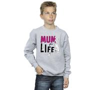 Disney Boy's 101 Dalmatians Mum For Life Sweatshirt in Grey | Size: 12-13 Years Disney Grey 12-13 Years