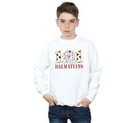 Disney Boy's 101 Dalmatians Puppy Hug Sweatshirt in White | Size: 7-8 Years Disney White 7-8 Years