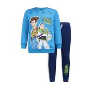 Disney Boy's 2-PieceToy Story Heroes Long Sleeve Shirt and Jogger Pant Set, Blue/Navy, Size 2T