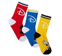 Disney Boys 3 Pack Socks Kids 100 Years Anniversary Mickey Mouse Multipack Ankle Socks for Kids