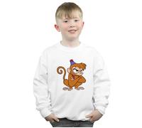 Disney Boy's Aladdin Angry Abu Sweatshirt in White | Size: 7-8 Years Disney White 7-8 Years