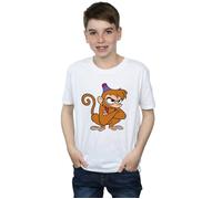 Disney Boy's Aladdin Angry Abu T-Shirt in White | Size: 9 Years Disney White 9 Years