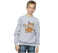 Disney Boy's Aladdin Classic Angry Abu Sweatshirt in Grey | Size: 12-13 Years Disney Grey 12-13 Years