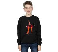 Disney Boy's Aladdin Classic Jafar Sweatshirt in Black | Size: 5-6 Years Disney Black 5-6 Years