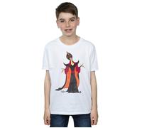 Disney Boy's Aladdin Classic Jafar T-Shirt in White | Size: 5-6 Years Disney White 5-6 Years