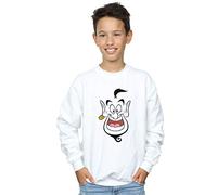 Disney Boys Aladdin Genie Face Sweatshirt White 7-8 Years