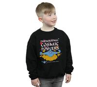 Disney Boy's Aladdin Genie Phenomenal Cosmic Powers Sweatshirt in Black | Size: 12-13 Years Disney Black 12-13 Years
