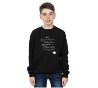 Disney Boy's Aladdin Jasmine Goals Sweatshirt in Black | Size: 12-13 Years Disney Black 12-13 Years