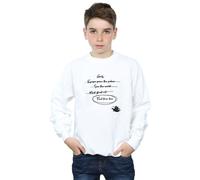 Disney Boy's Aladdin Jasmine Goals Sweatshirt in White | Size: 12-13 Years Disney White 12-13 Years