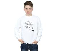 Disney Boy's Aladdin Jasmine Goals Sweatshirt in White | Size: 9 Years Disney White 9 Years