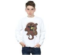 Disney Boy's Aladdin Movie Jafar Dark & Mysterious Sweatshirt in White | Size: 3-4 Years Disney White 3-4 Years