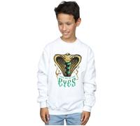 Disney Boy's Aladdin Movie Jafar Snake Eyes Sweatshirt in White | Size: 3-4 Years Disney White 3-4 Years