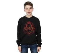 Disney Boy's Aladdin Movie Jafar Snakes Sweatshirt in Black | Size: 3-4 Years Disney Black 3-4 Years