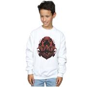Disney Boy's Aladdin Movie Jafar Snakes Sweatshirt in White | Size: 3-4 Years Disney White 3-4 Years