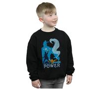 Disney Boy's Aladdin Movie Unleash The Power Sweatshirt in Black | Size: 3-4 Years Disney Black 3-4 Years