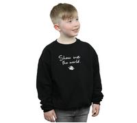 Disney Boy's Aladdin Show Me The World Sweatshirt in Black | Size: 9 Years Disney Black 9 Years