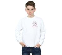 Disney Boy's Aristocats Marie I´m A Lady Breast Print Sweatshirt in White | Size: 7-8 Years Disney White 7-8 Years
