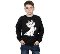 Disney Boy's Aristocats Marie Sweatshirt in Black | Size: 5-6 Years Disney Black 5-6 Years