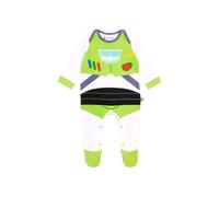 Disney Boy's Baby Toy Story Buzz Lightyear Sleepsuit in White | Size: 9-12 m Disney White 9-12 m