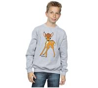 Disney Boy's Bambi Classic Bambi Sweatshirt in Grey | Size: 12-13 Years Disney Grey 12-13 Years