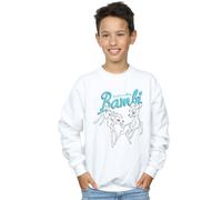 Disney Boy's Bambi Great Love Story Sweatshirt in White | Size: 12-13 Years Disney White 12-13 Years