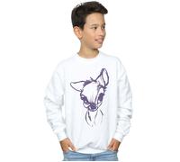 Disney Boy's Bambi Mood Sweatshirt in White | Size: 3-4 Years Disney White 3-4 Years