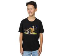 Disney Boy's Bambi Tail Butterfly Still T-Shirt in Black | Size: 5-6 Years Disney Black 5-6 Years