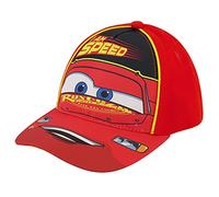 Disney Boys' Baseball Hat, Lightning McQueen Adjustable Cap for Toddler 2-4 Or Kids Ages 4-7, Yellow/Red, Years