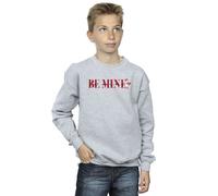 Disney Boy's Be Mine Daisy Duck Valentine Sweatshirt in Grey | Size: 7-8 Years Disney Grey 7-8 Years