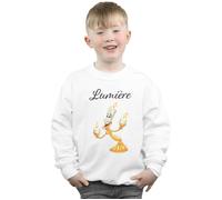 Disney Boy's Beauty & The Beast Be Our Guest Sweatshirt in White | Size: 5-6 Years Disney White 5-6 Years