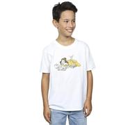 Disney Boy's Beauty & The Beast Belle Reading T-Shirt in White | Size: 5-6 Years Disney White 5-6 Years