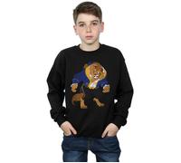 Disney Boy's Beauty & The Beast Classic Beast Sweatshirt in Black | Size: 12-13 Years Disney Black 12-13 Years