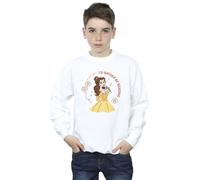 Disney Boy's Beauty & The Beast I´d Rather Be Reading Sweatshirt in White | Size: 12-13 Years Disney White 12-13 Years